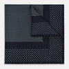 View 1 of product Navy and Light Blue Dot Silk Pocket Square