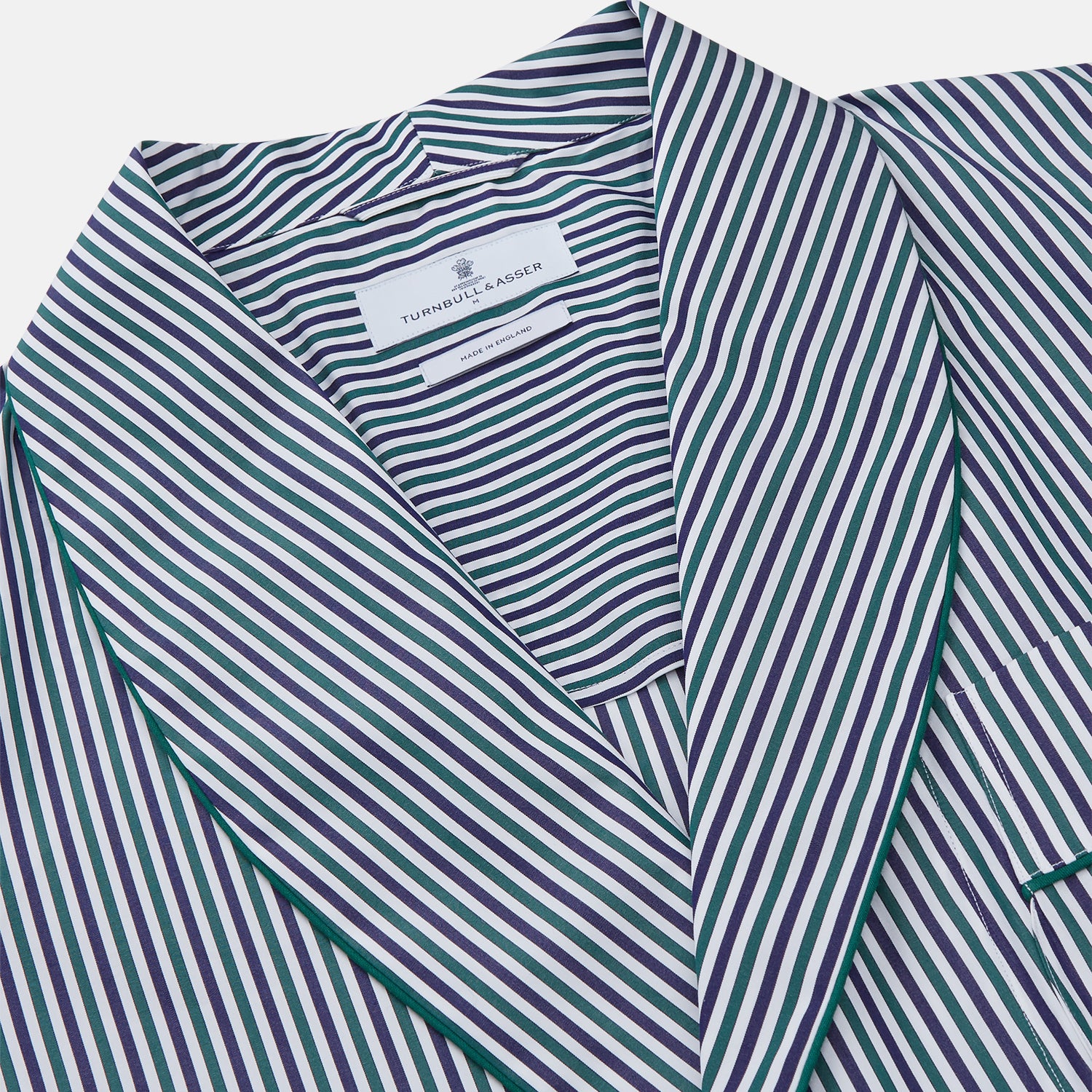 View 2 of product Green and Blue Stripe Cotton Arnold Gown