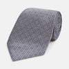 View 1 of product Silver and Pale Blue Multi Dot Silk Tie