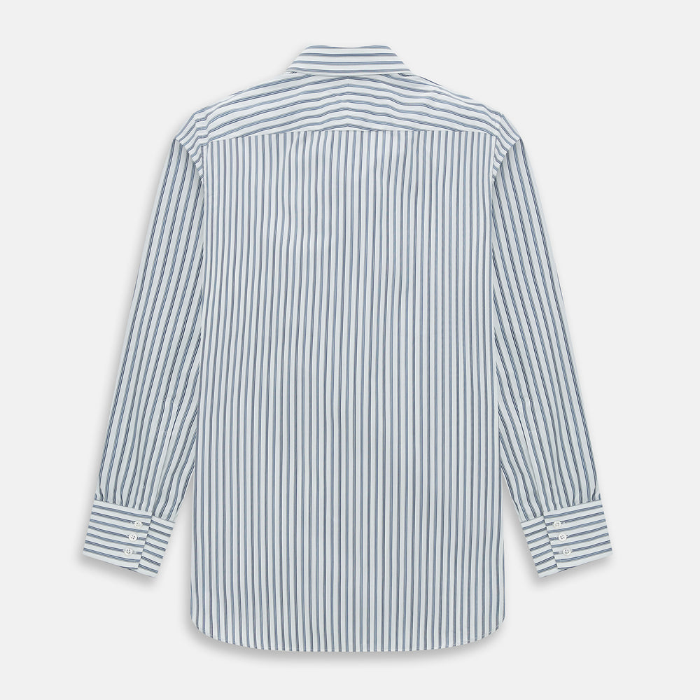 Sapphire Blue Multi Track Stripe Westminster shirt