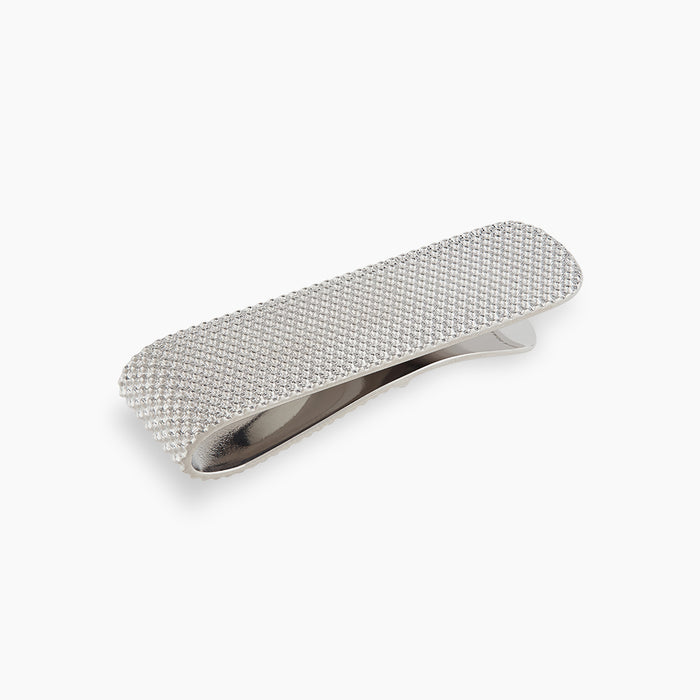 Silver Textured Money Clip Image 2