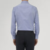 View 3 of product Tailored Fit Blue Royal Oxford Cotton Shirt with Kent Collar and 2-Button Cuffs