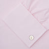 View 3 of product Pink Cotton Shirt with T&A Collar and Double Cuffs