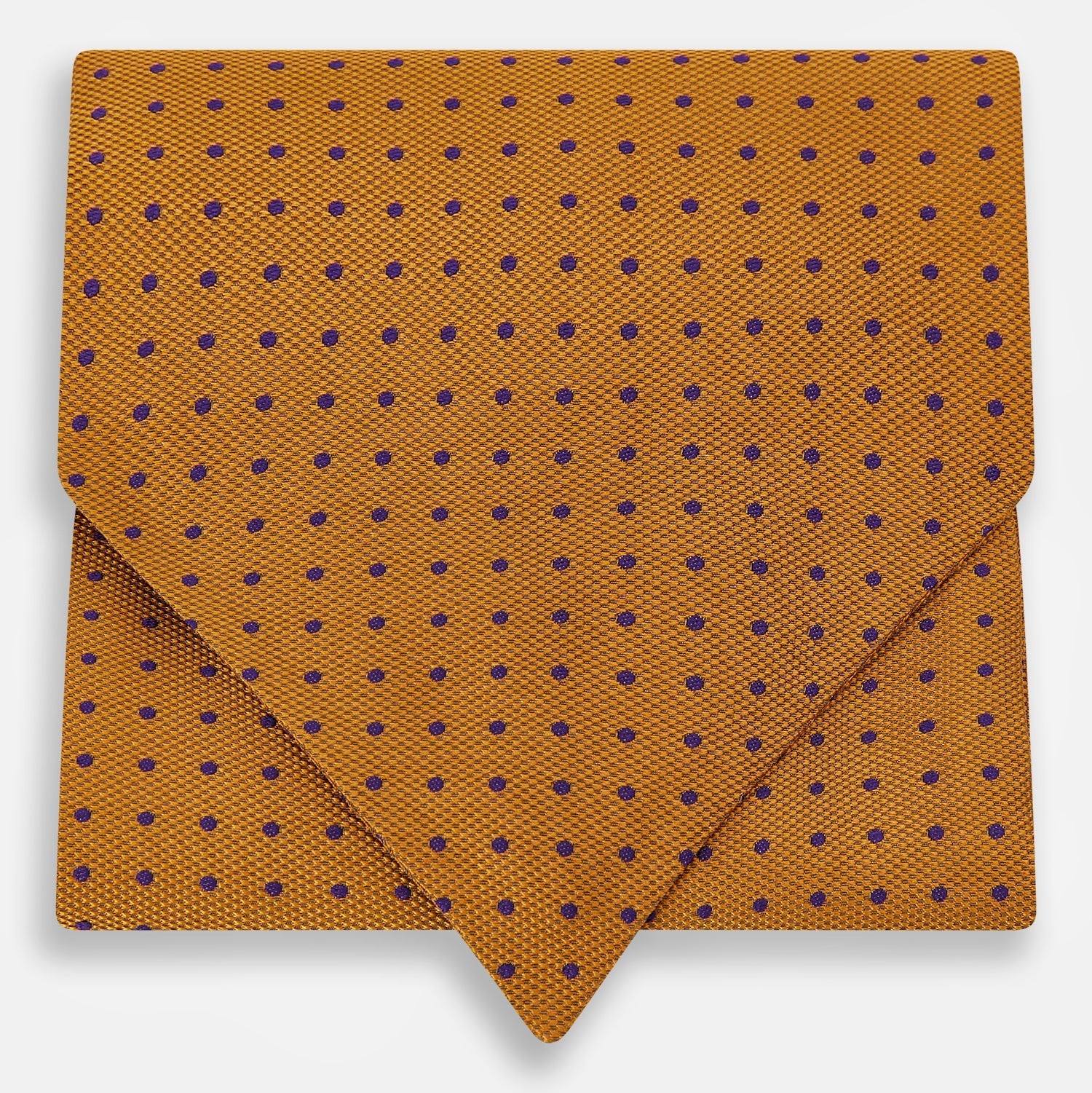 View 1 of product Navy and Orange Micro Dot Silk Cravat