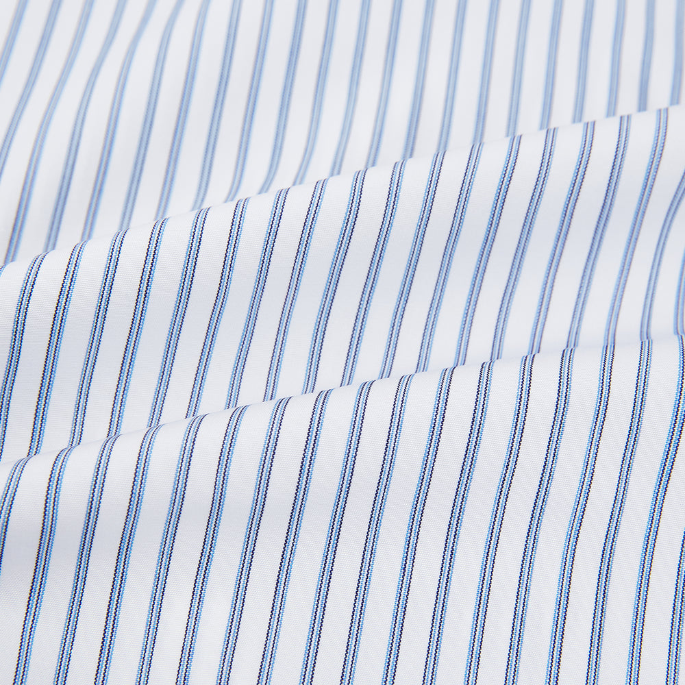 Navy Double Pinstripe Mayfair Shirt