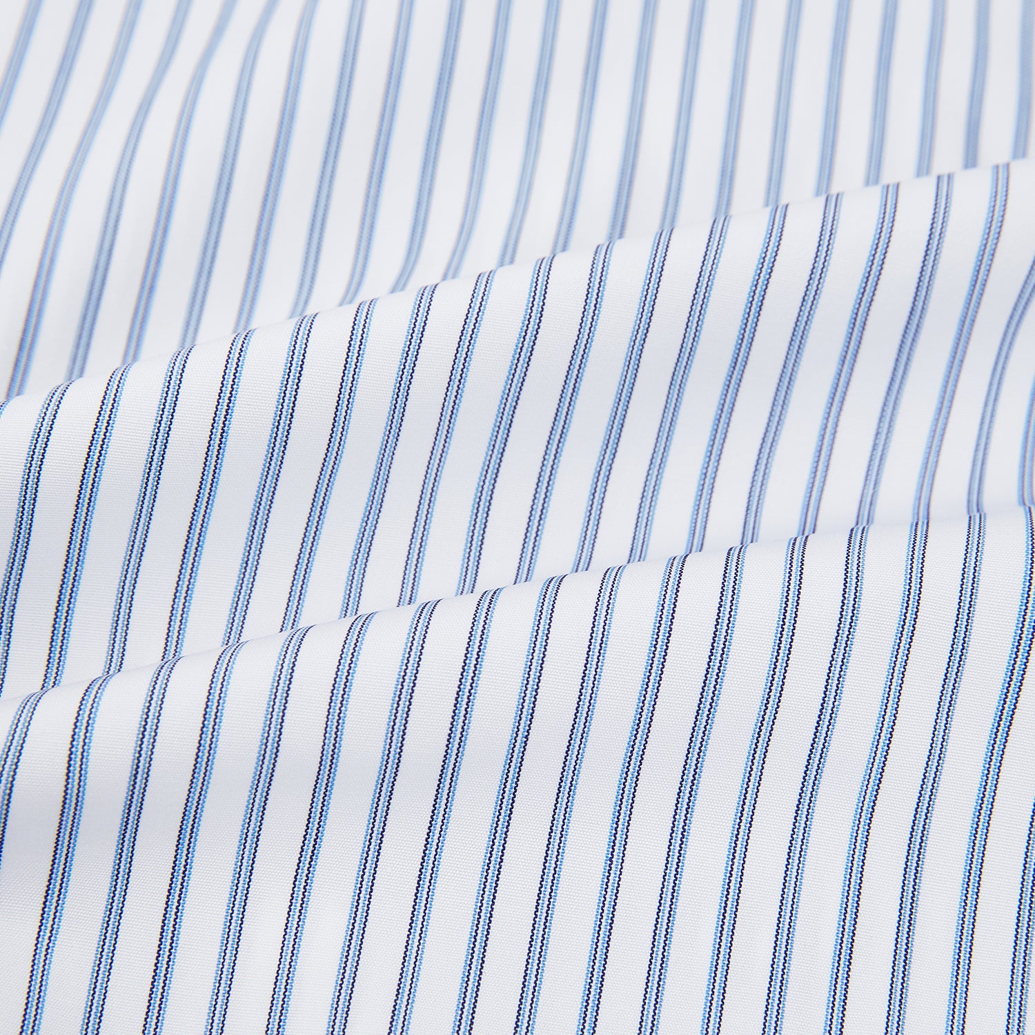 View 6 of product Navy Double Pinstripe Mayfair Shirt