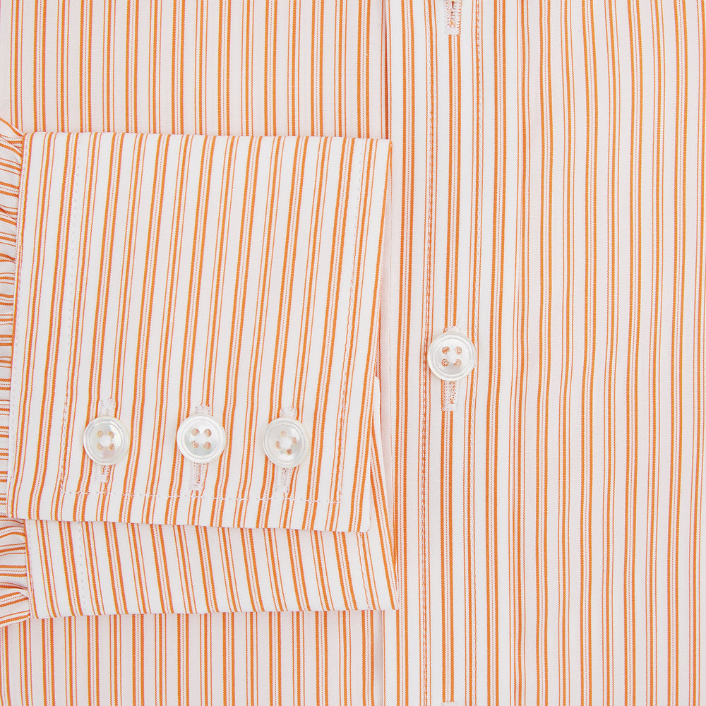 Orange Ticking Stripe Mayfair Shirt
