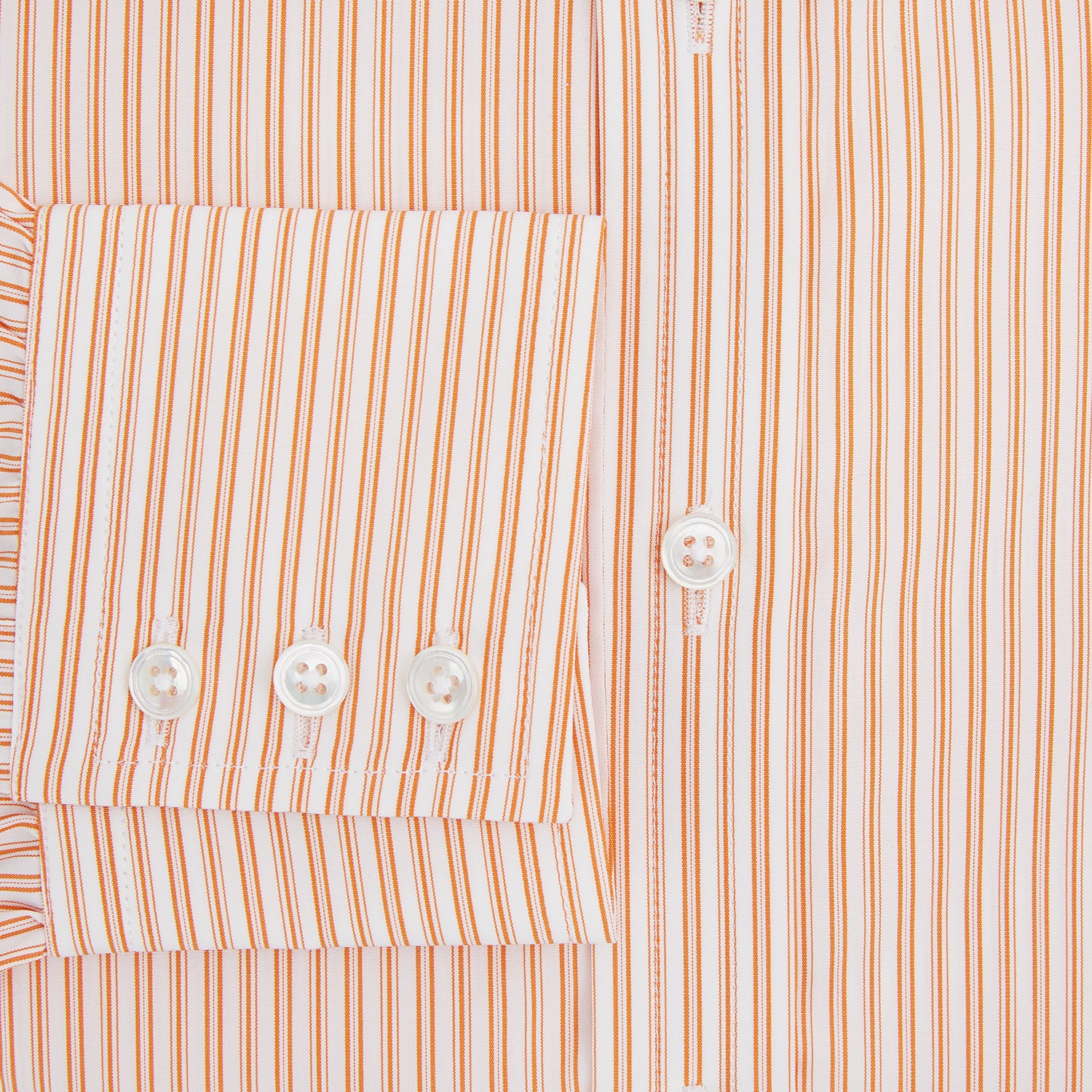 View 4 of product Orange Ticking Stripe Mayfair Shirt