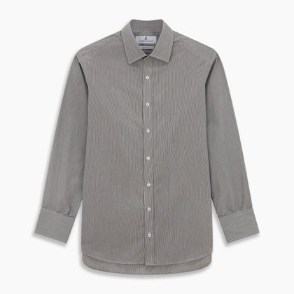 Navy Fine Stripe Mayfair Shirt Image 5