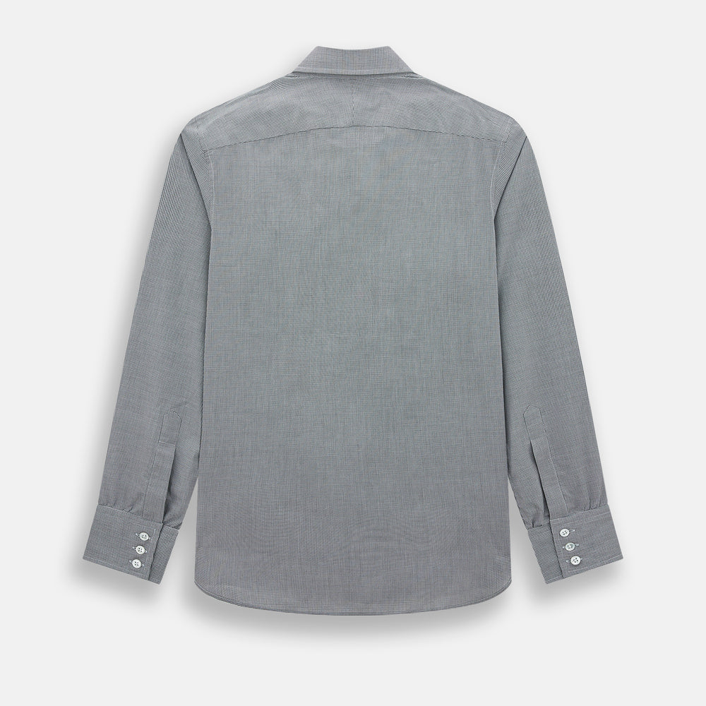 Grey and White Micro Check Westminster Shirt