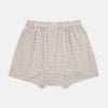 View 2 of product Pink and Cream Double Graph Check Godfrey Boxer Shorts
