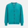 View 1 of product Turquoise Fine Merino V-Neck Cardigan