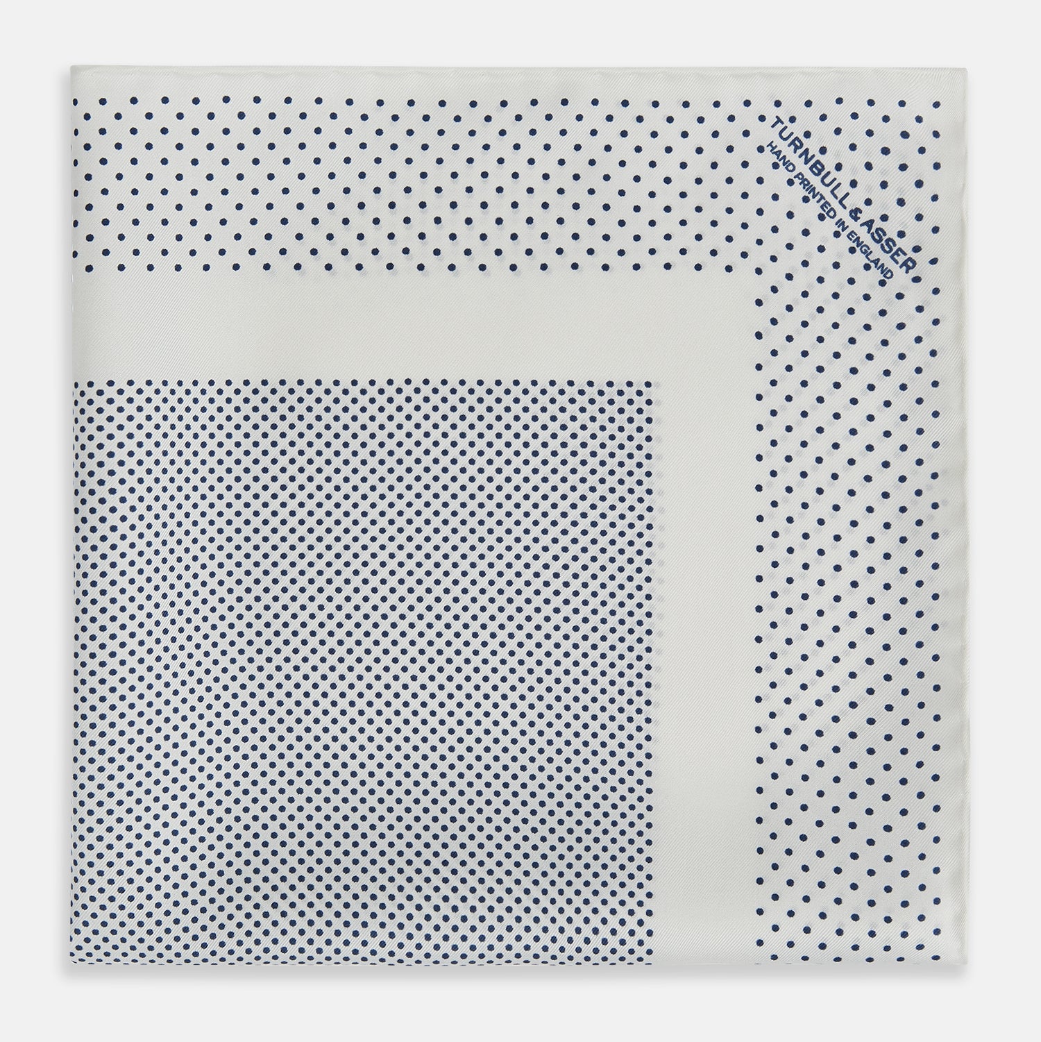View 3 of product Cream Dot Silk Pocket Square