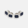 View 1 of product Navy Rounded Square Dress Studs