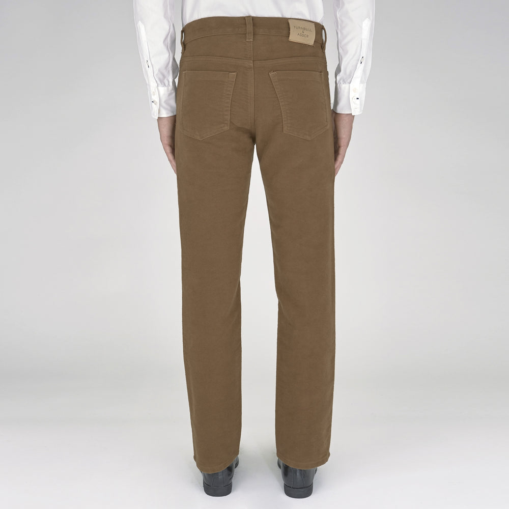 Yellow Cotton Plain 5 Pocket Jeans