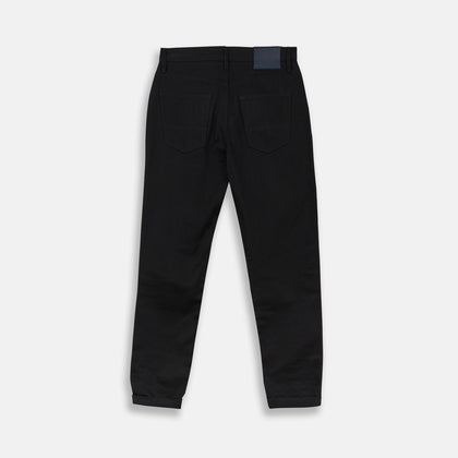 Black Italian Selvedge Denim Jeans Image 2