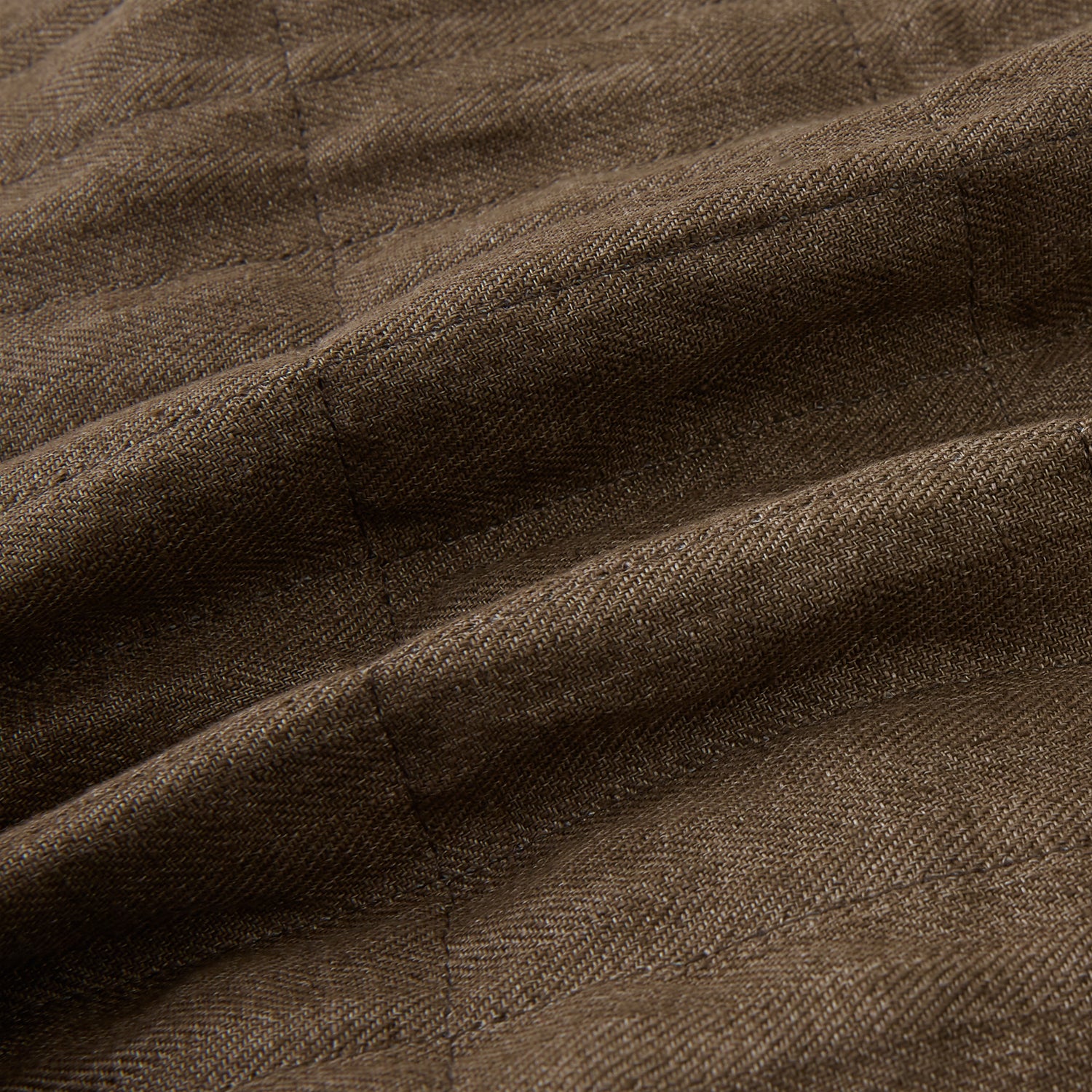 View 5 of product Pine Cone Quilted Linen Herringbone Waistcoat