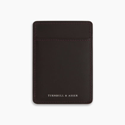 Burgundy Two-slot Card Case Image 2