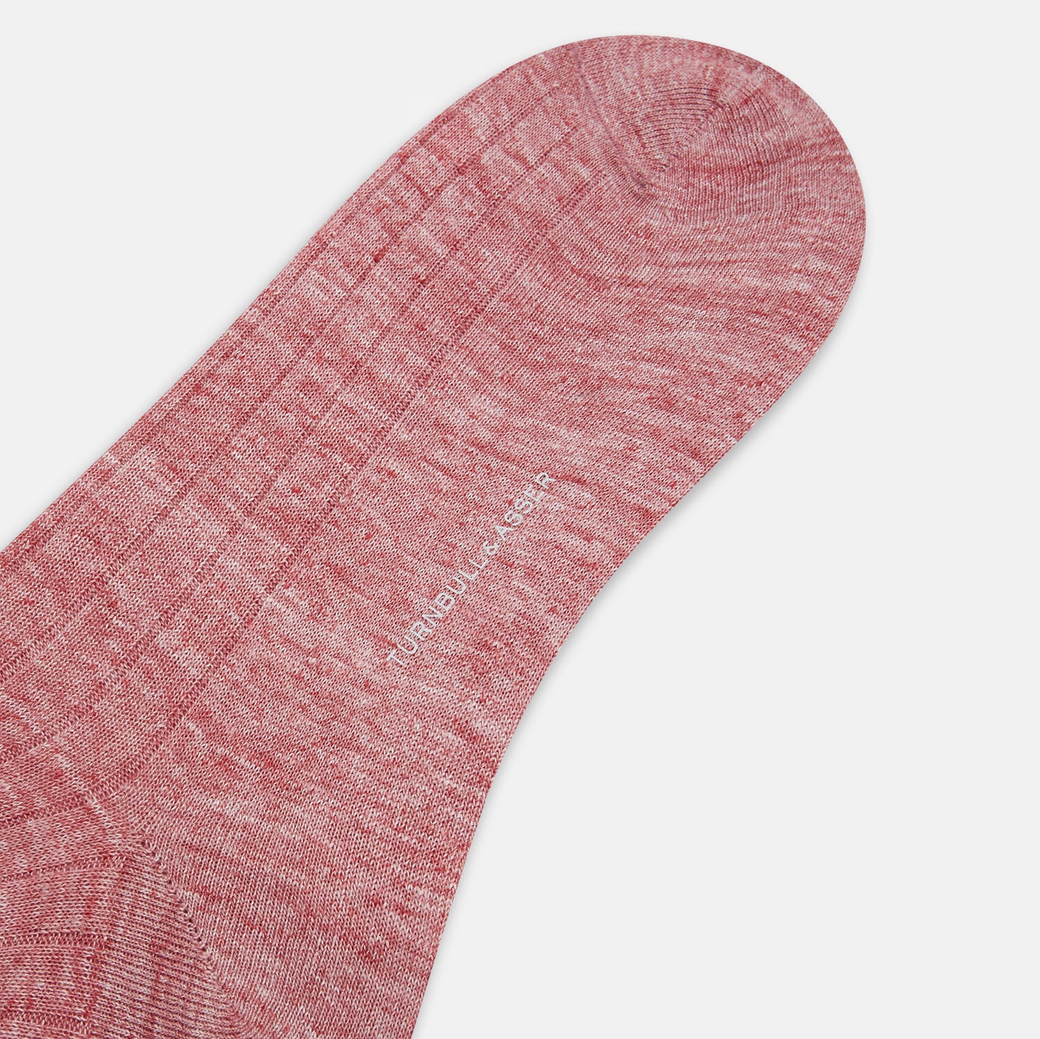 View 3 of product Burgundy Linen Mid-Length Socks