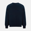 View 3 of product Navy Cashmere Round Neck Jumper