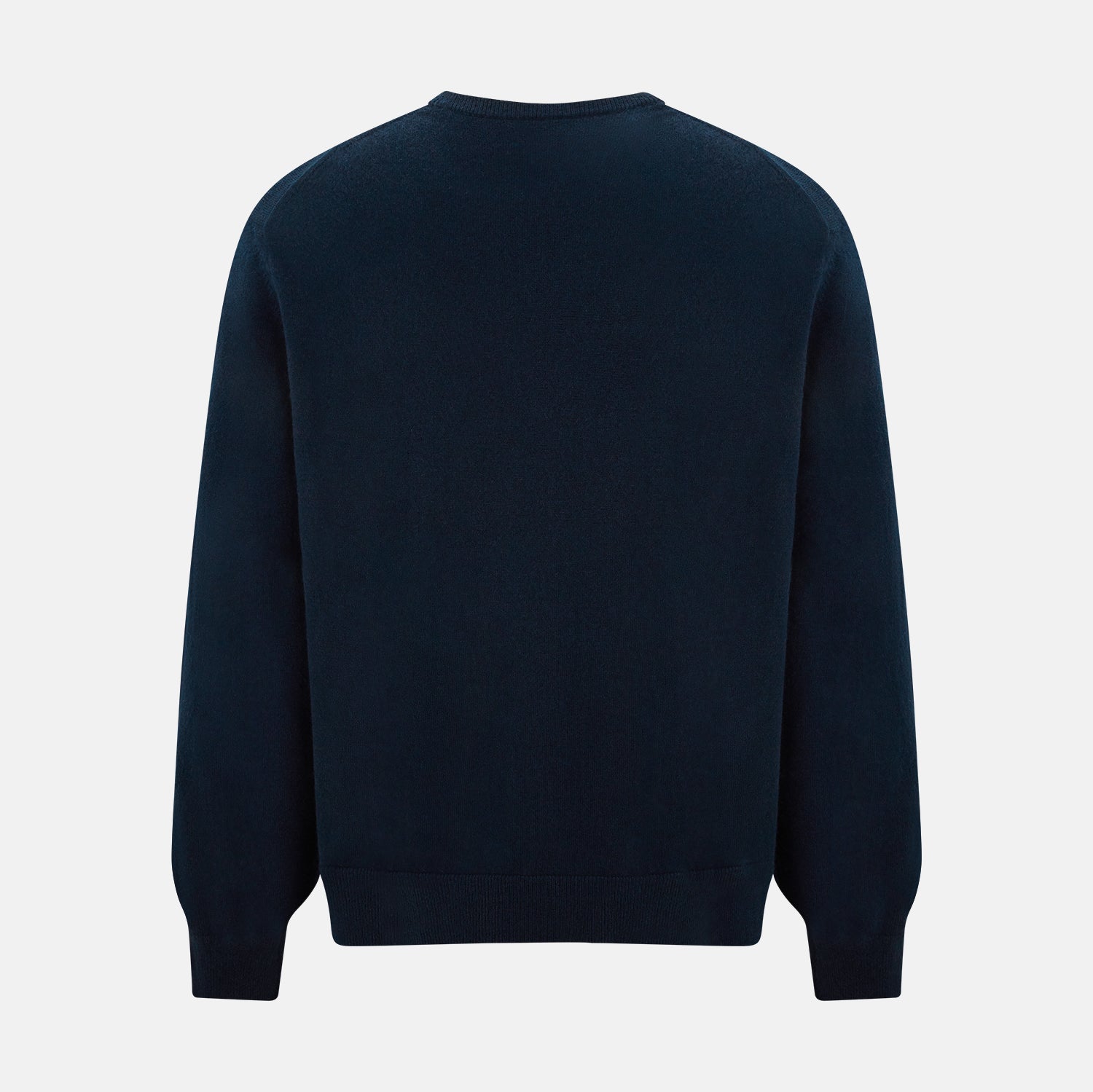 View 3 of product Navy Cashmere Round Neck Jumper