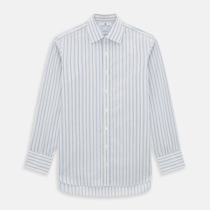 Navy and Blue Multi Stripe Mayfair Shirt
