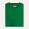 View 7 of product Grass Green Cashmere Round Neck Jumper