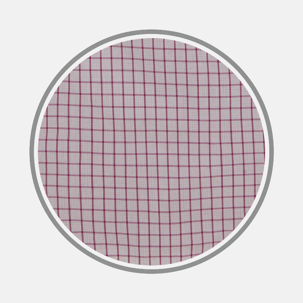 Purple Graph Overlay Check Fabric – Turnbull & Asser