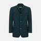 Fulham Forest Green Single-Breasted Quilted Blazer