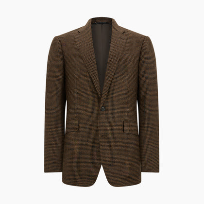 Brown Gingham Check Sports Jacket Image 4