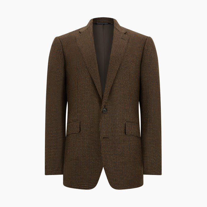 Brown Gingham Check Sports Jacket Image 4