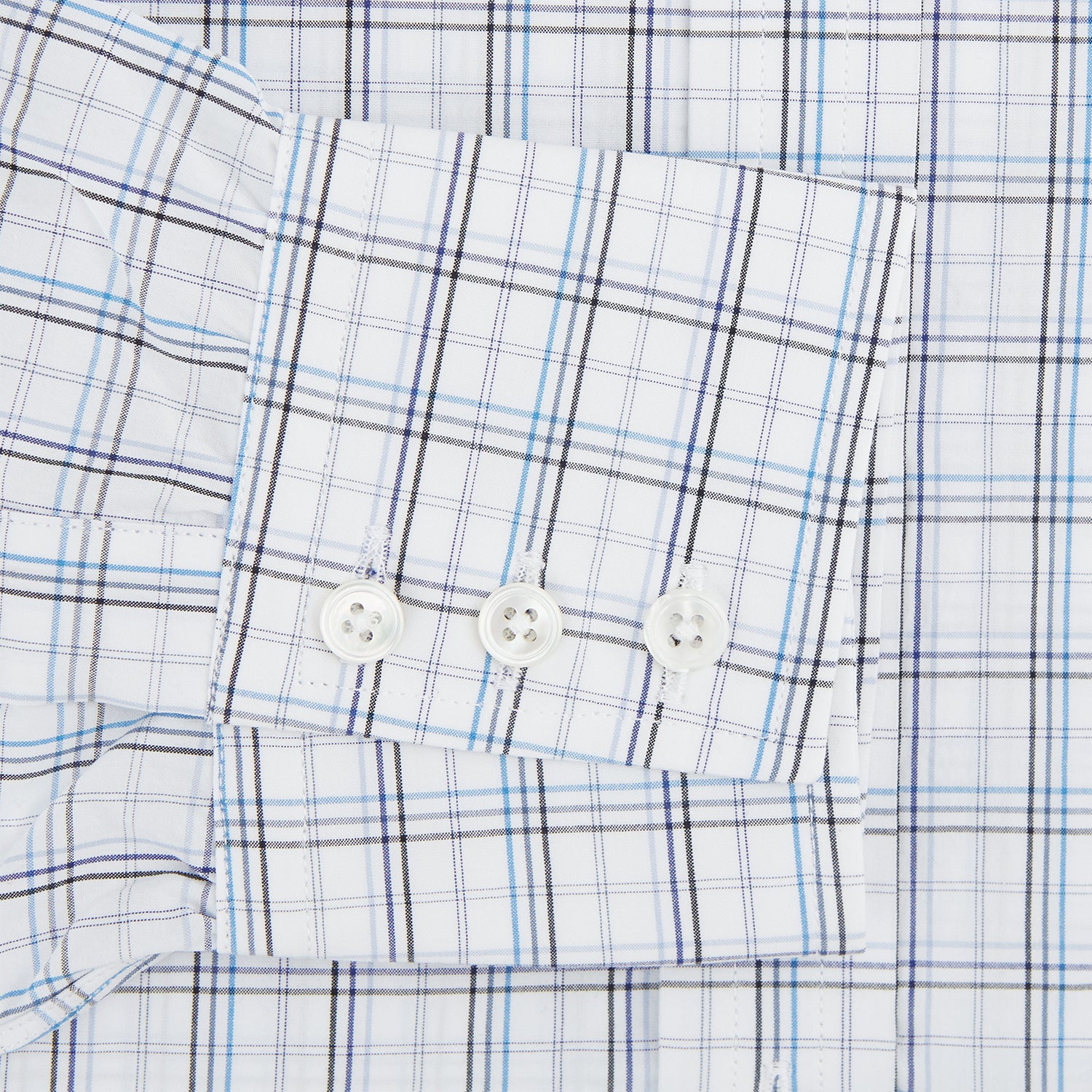 View 3 of product Purple and Blue Multi Check Mayfair Shirt
