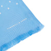 View 2 of product Azure and White Spotted Silk Scarf