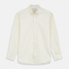 View 1 of product Cream Weekend Fit Hayne Shirt With Dorset Collar And 1-Button Cuffs