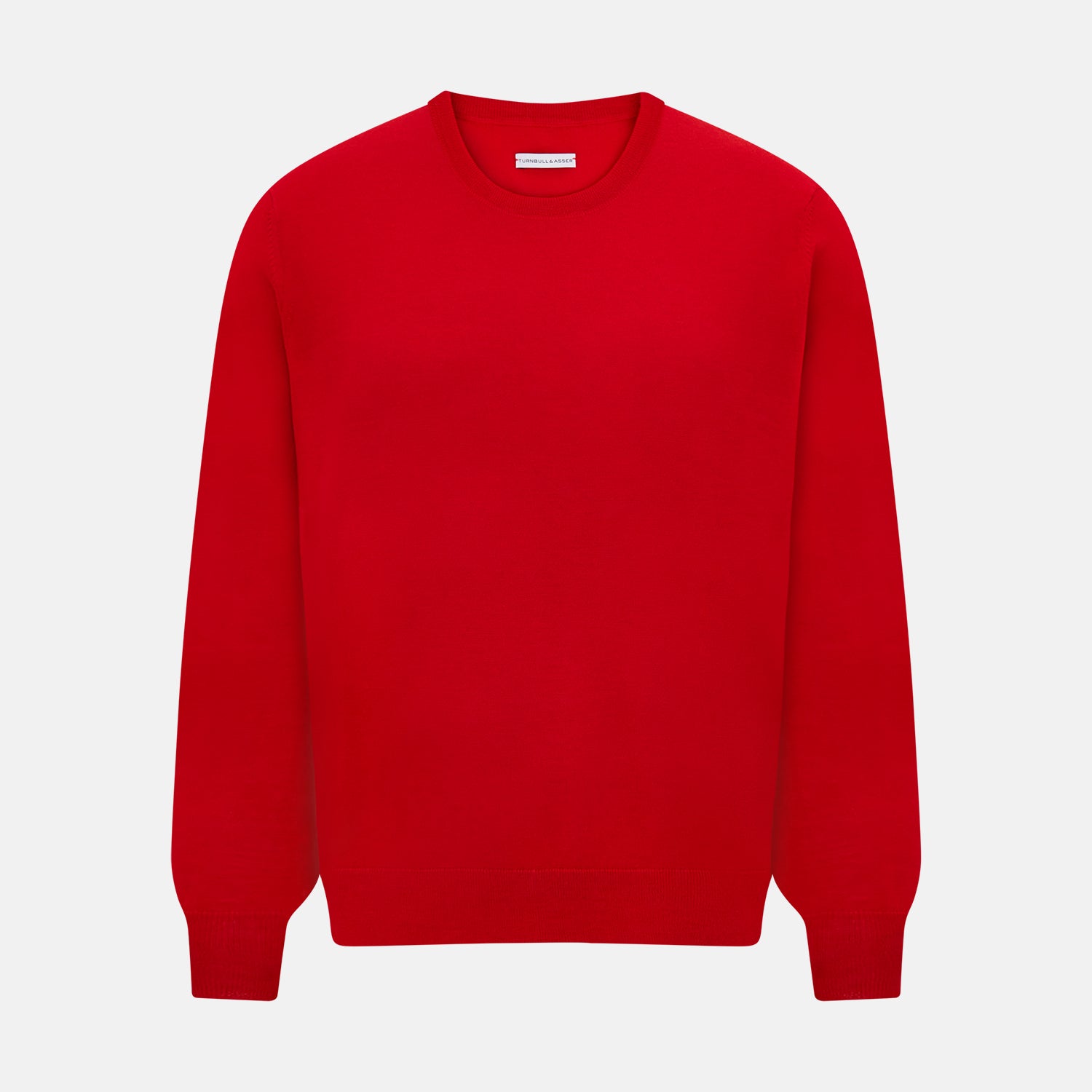 View 1 of product Red Merino Round Neck Jumper