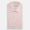 View 5 of product Pink Linen Shirt with T&A Collar and 3-Button Cuffs