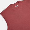View 2 of product Antique Pink Fine Merino V-Neck Vest