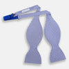 View 2 of product Navy and White Hounstooth Silk Bow Tie