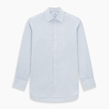 Blue Multi Halo Stripe Mayfair Shirt Image 6