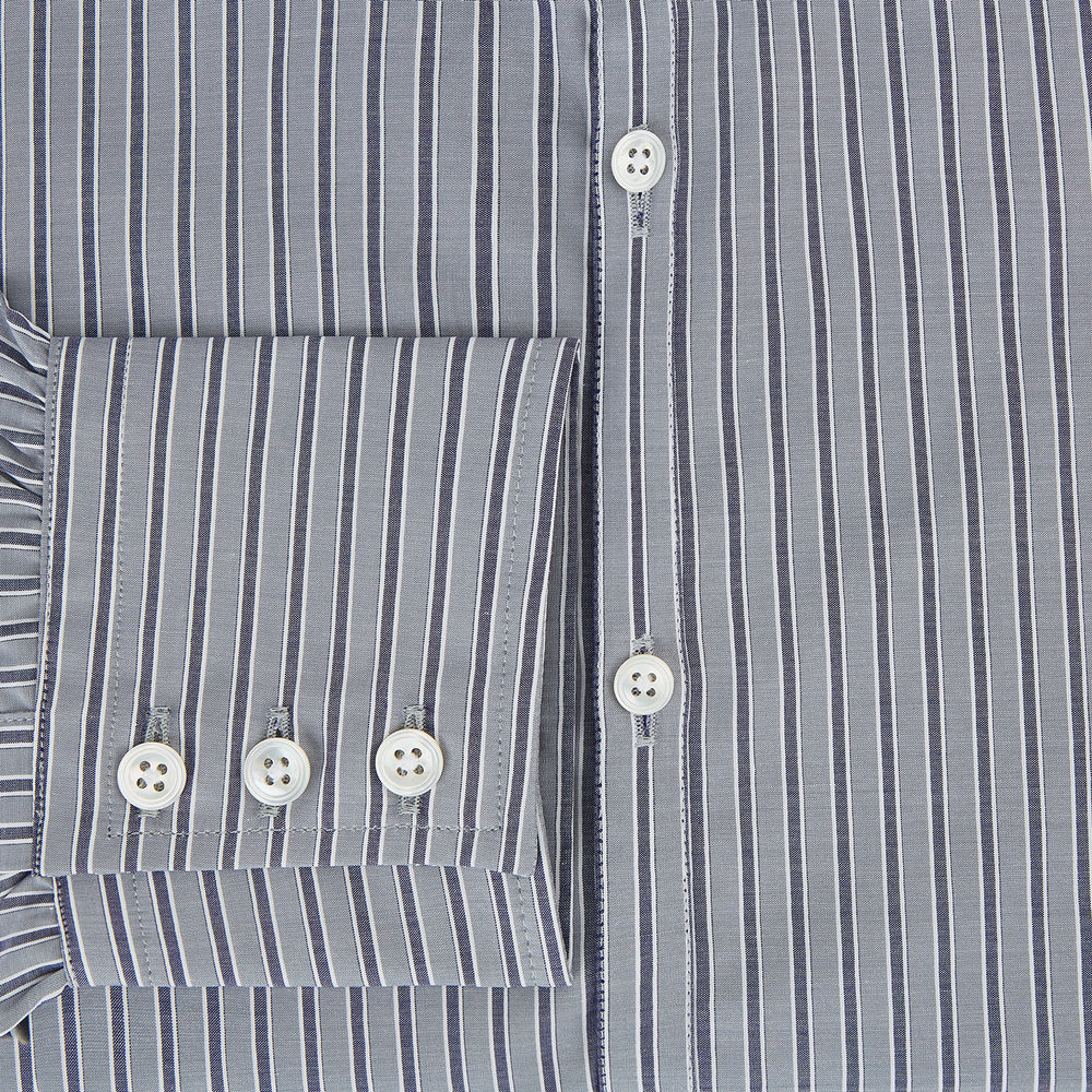 Grey Ticking Stripe Westminster Shirt