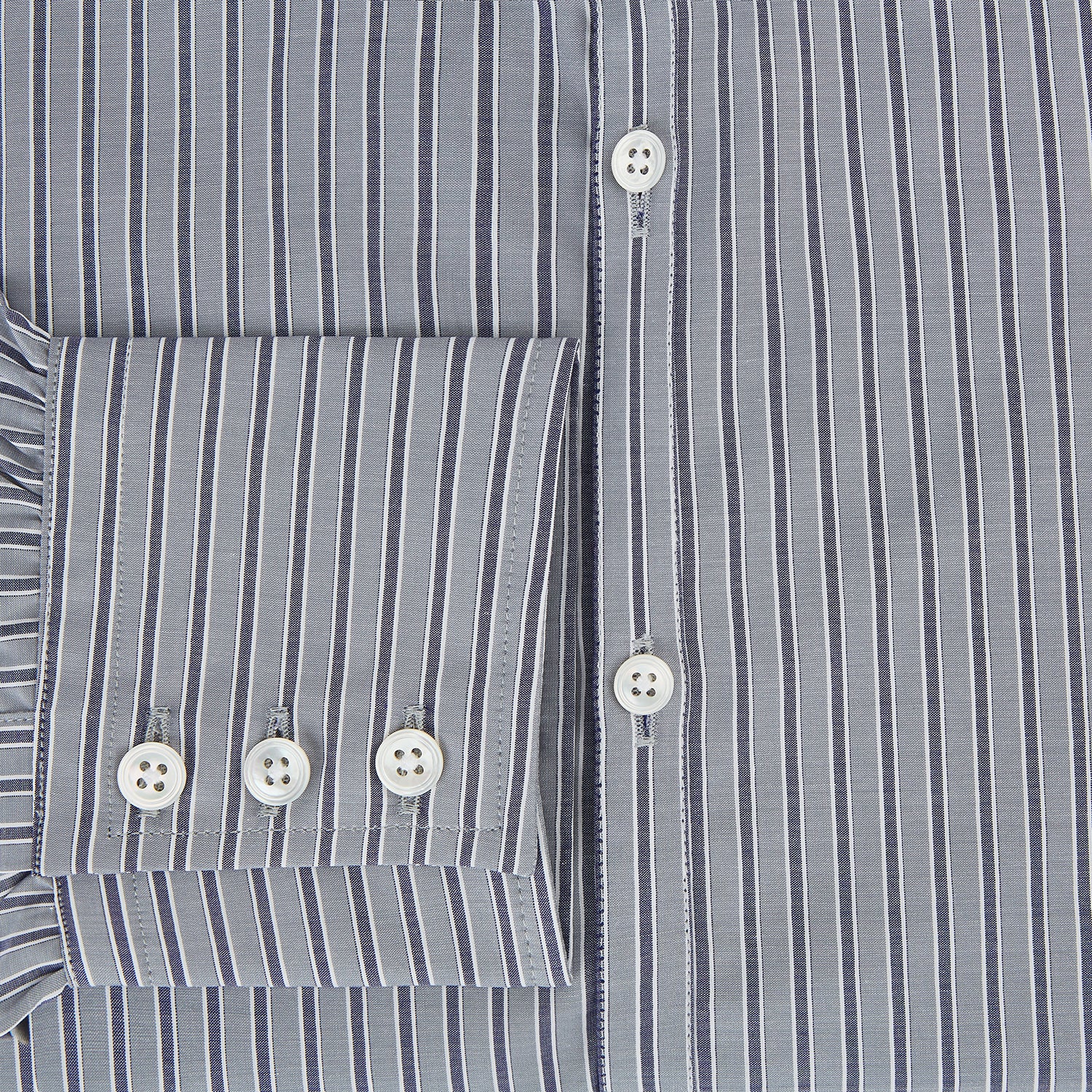 View 4 of product Grey Ticking Stripe Westminster Shirt