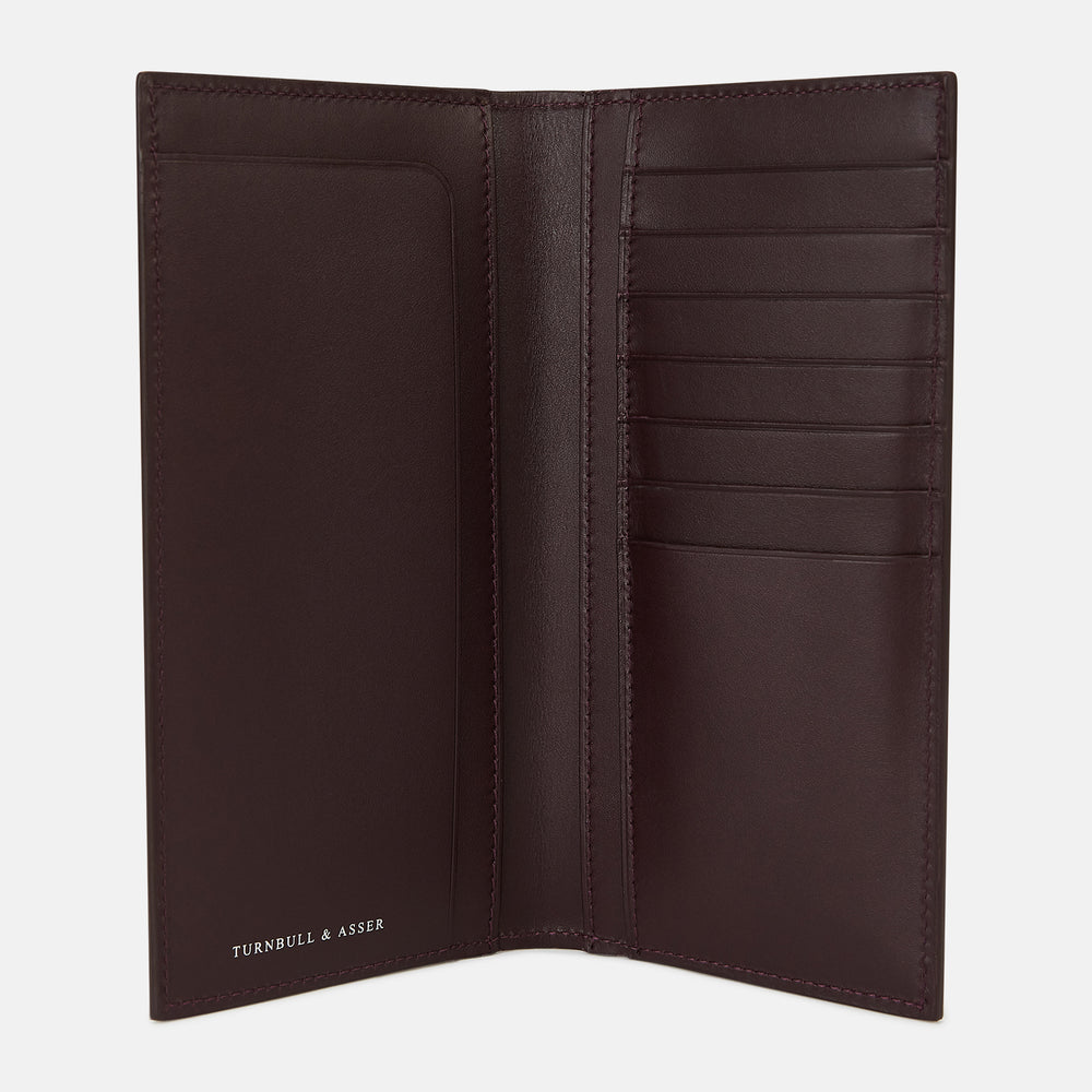 Burgundy B Cut Continental Wallet