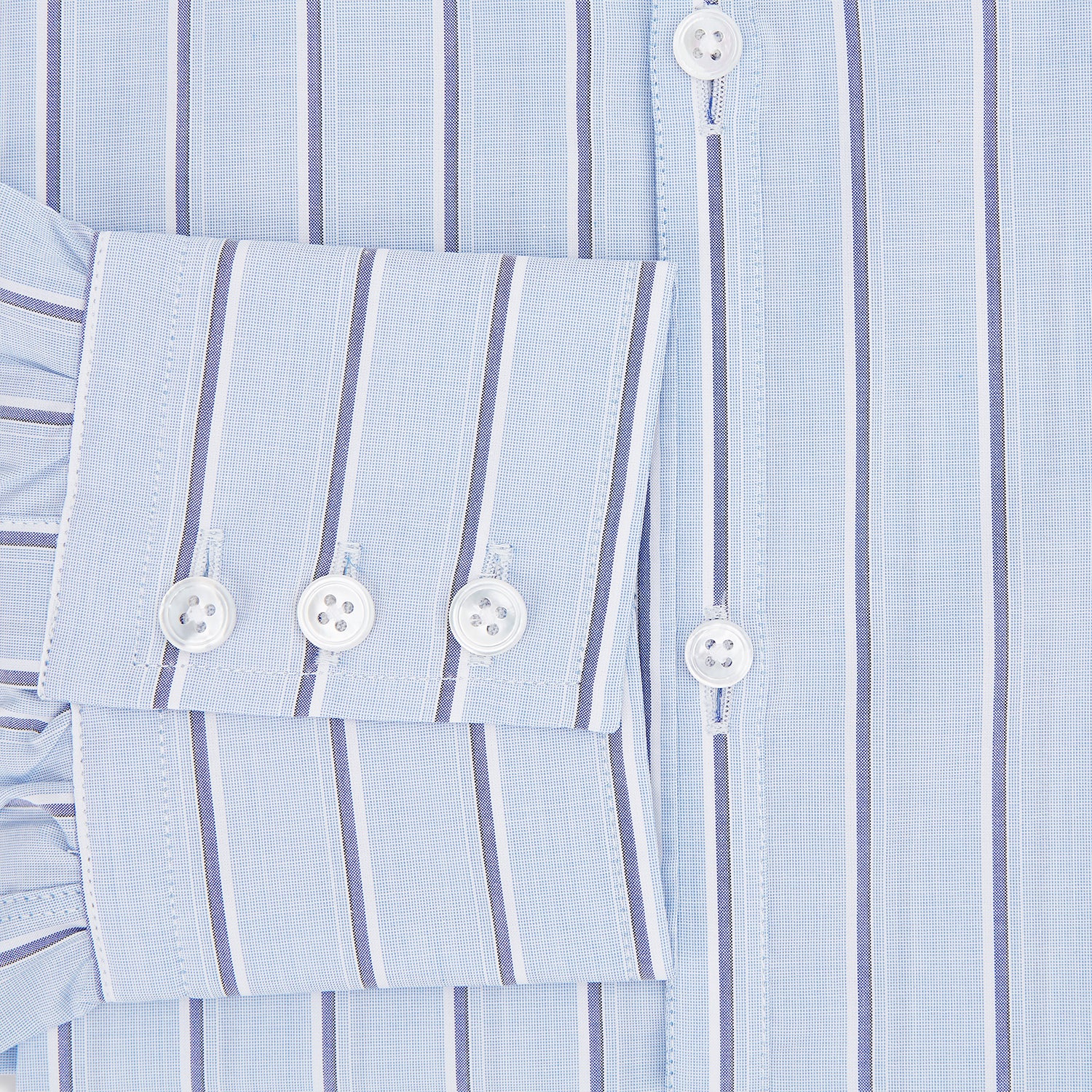 View 4 of product Blue and Navy Multi-Stripe Westminster Shirt