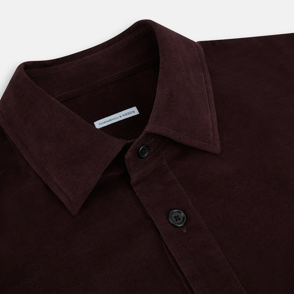 Burgundy Corduroy Hampstead Overshirt