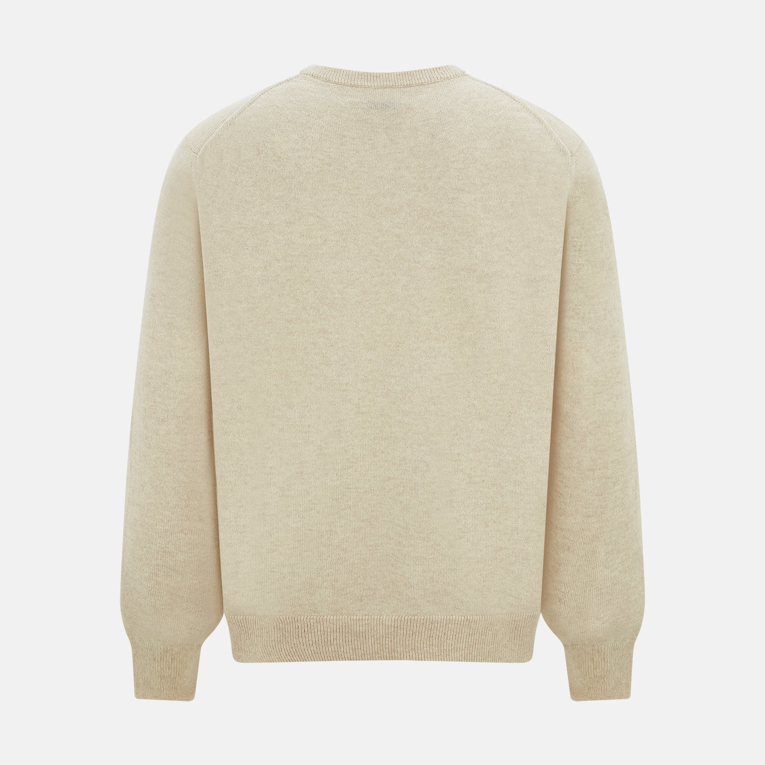 Cream Cashmere Round Neck Jumper