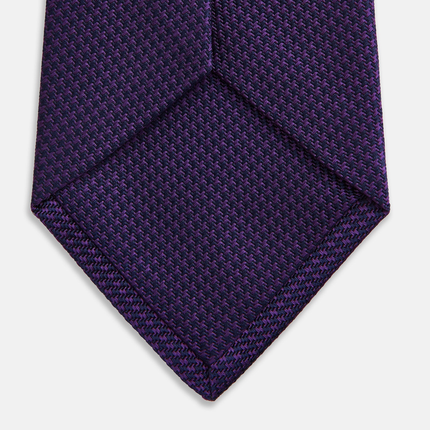 View 4 of product HOUNDSTOOTH NAVY PLUM TIE