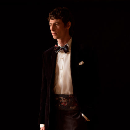 Exclusive Silk Magnolia Cummerbund Image 3