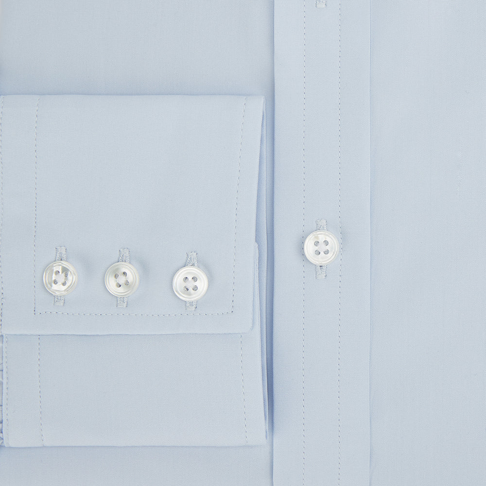 Pale Blue Cotton Regular Fit Mayfair Shirt