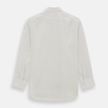 Yellow Double Pinstripe Mayfair Shirt Image 4