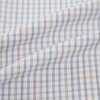Sky Blue Multi Graph Check Shirt Image 5